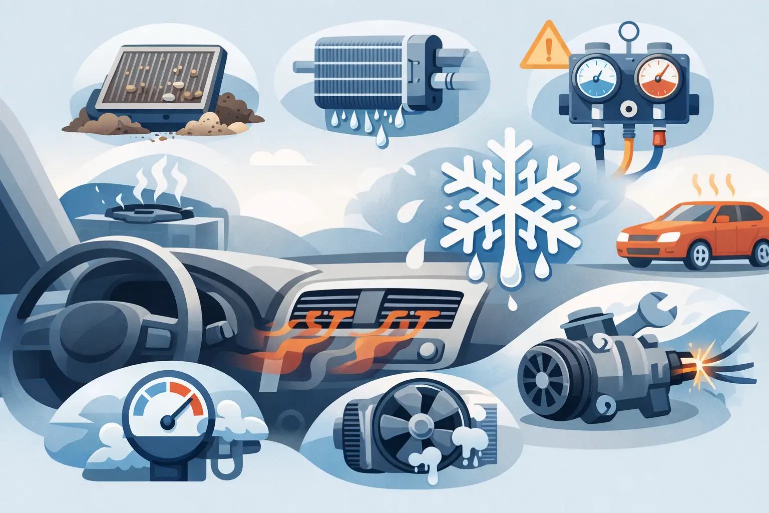 9 Causes of Car Aircon Malfunction
