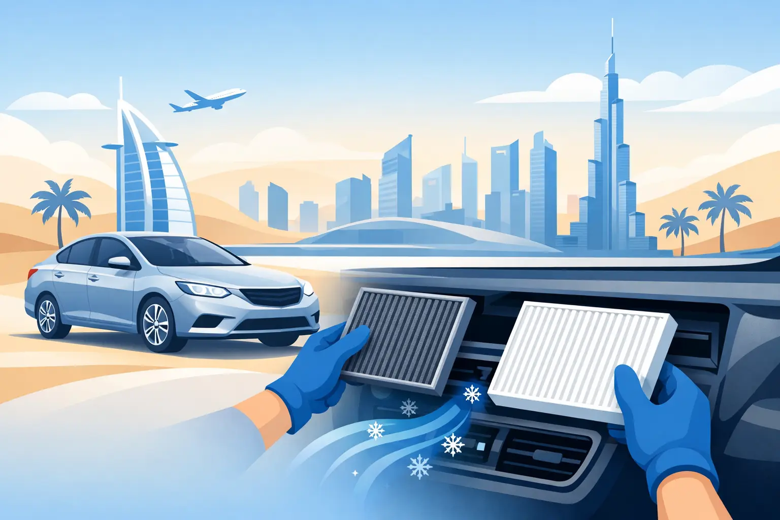 Car AC Filter Replacement in Dubai