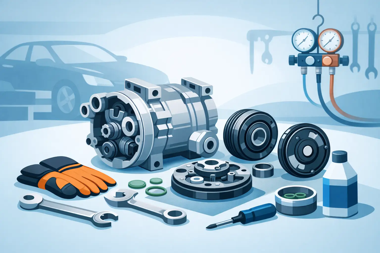 How to Rebuild Car AC Compressor Right