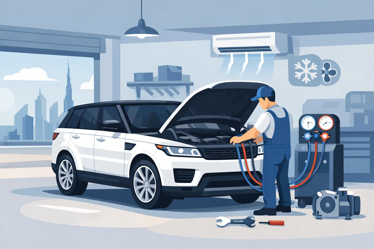 Range Rover AC Repair in Dubai