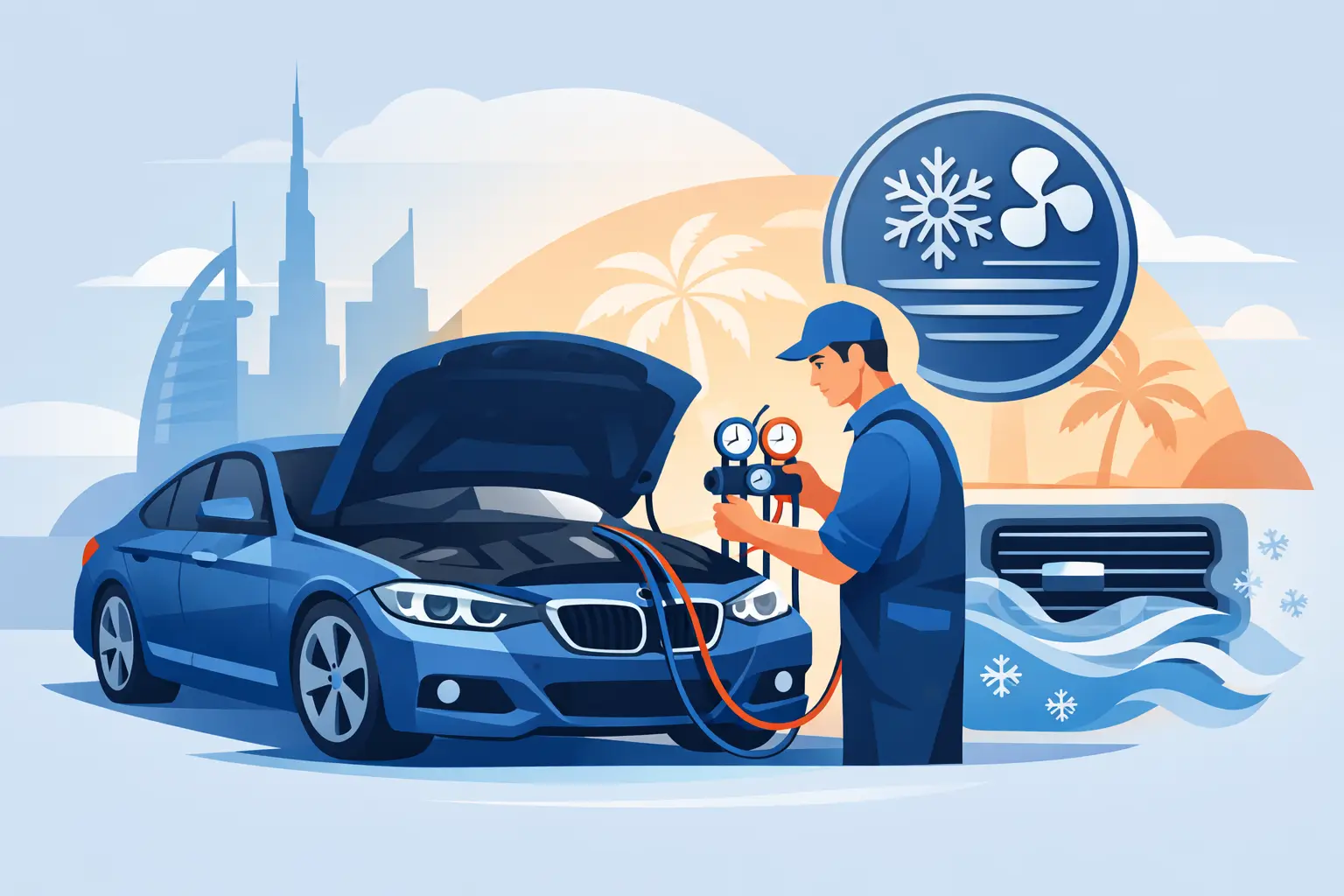 BMW Air Conditioning Repair in Dubai