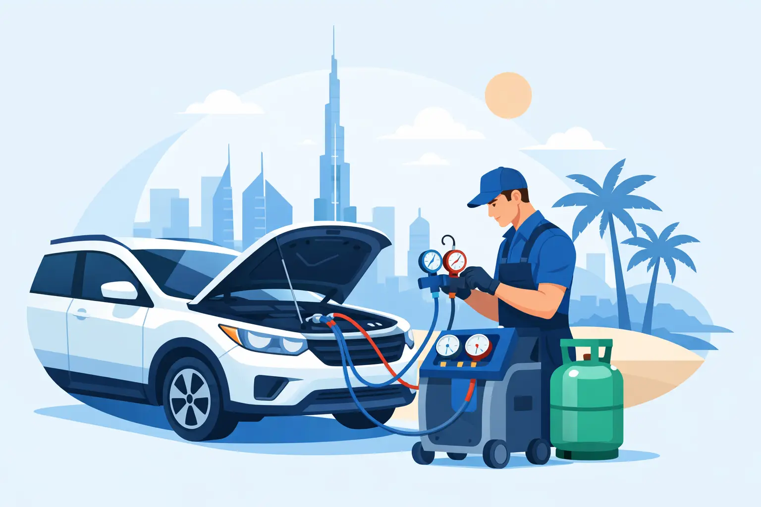 Car AC Gas Refill Dubai - Done Right