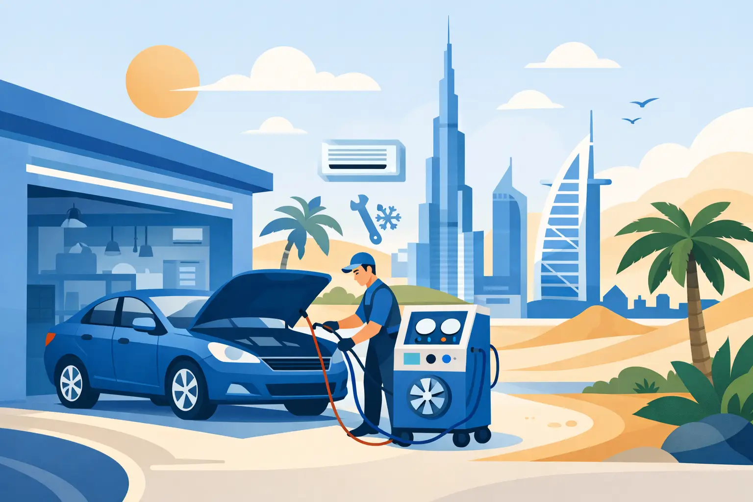 Car AC Shops Near Me in Dubai