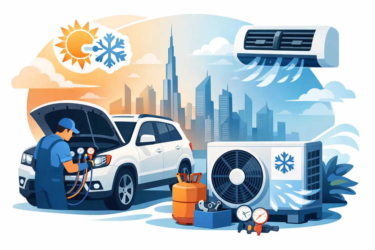 Dodge AC Repair Dubai for Fast Cooling Fixes