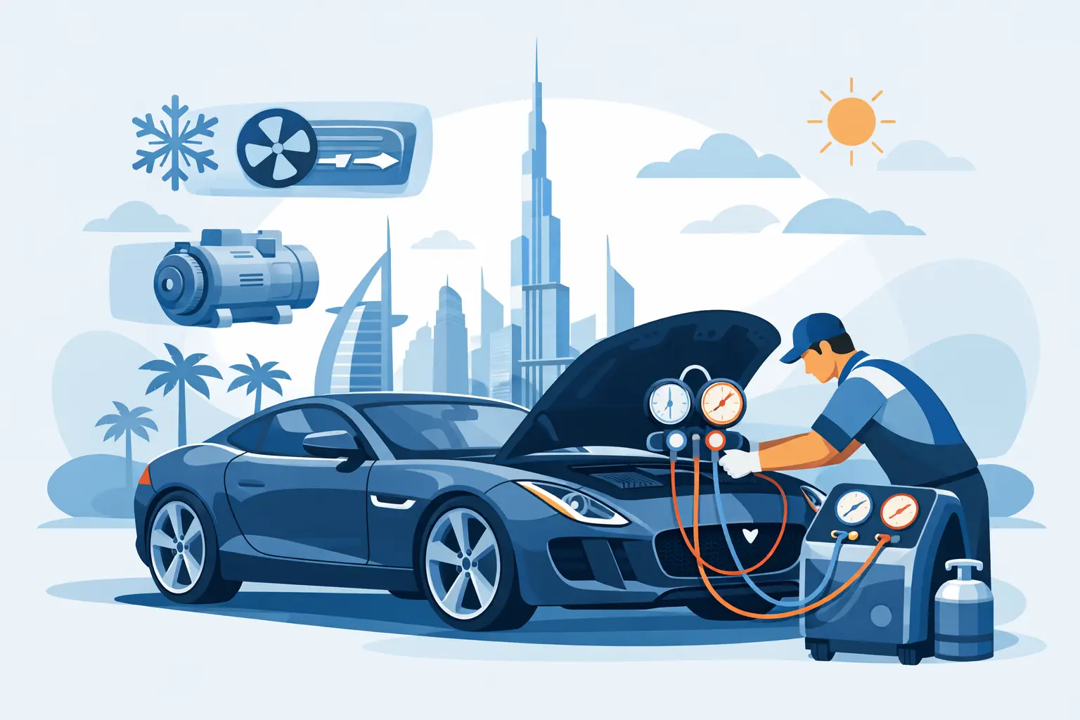 Jaguar AC Repair Dubai Done Right