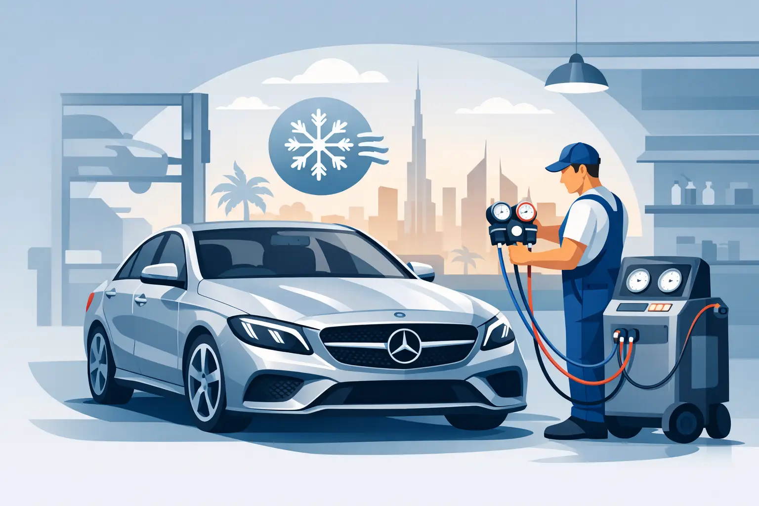 Mercedes Air Conditioning Repair in Dubai