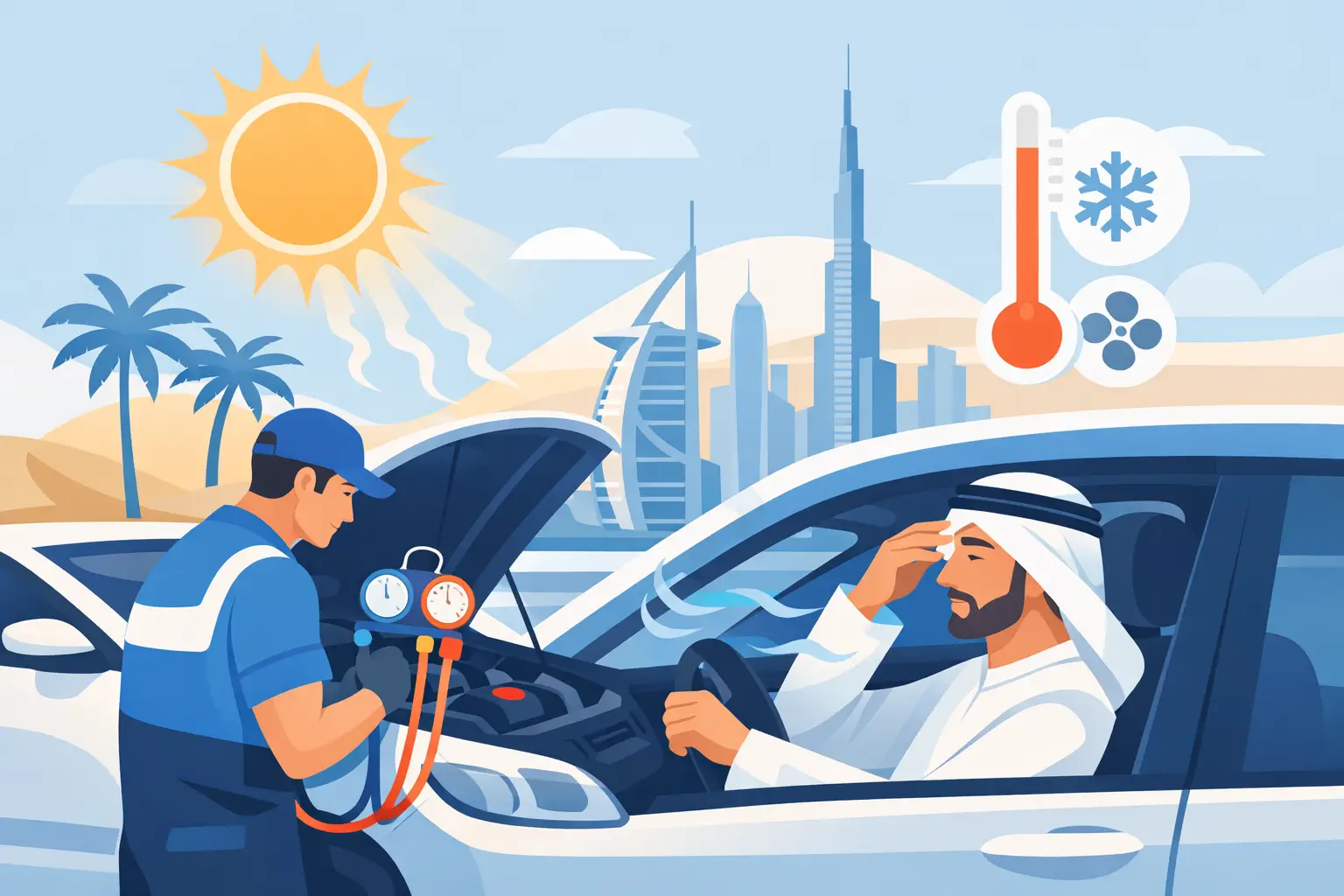 Why Dubai Drivers Need Car AC Experts