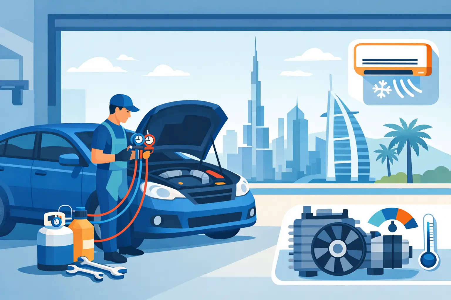 Auto AC Repair Near Me in Dubai: What to Check