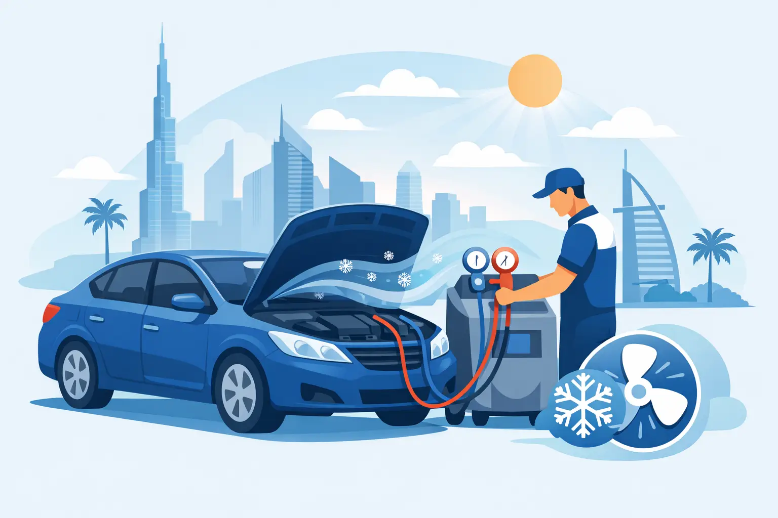 Car AC Service in Dubai That Keeps You Cool