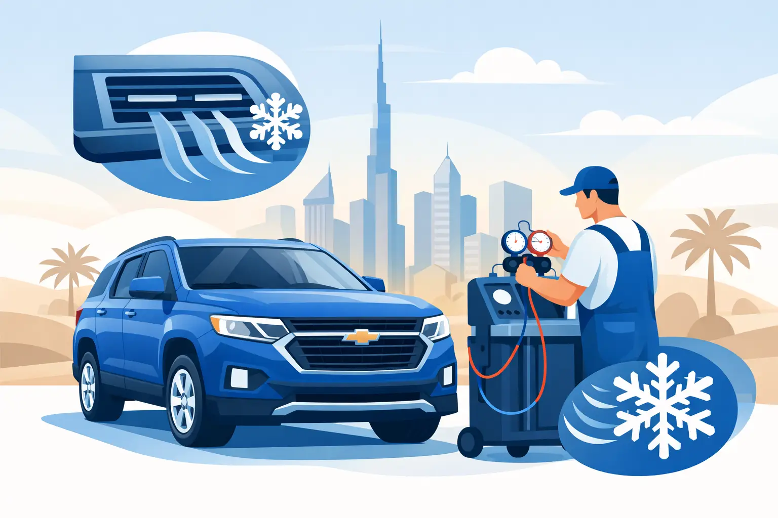 Chevrolet Repair Dubai for Reliable Car AC