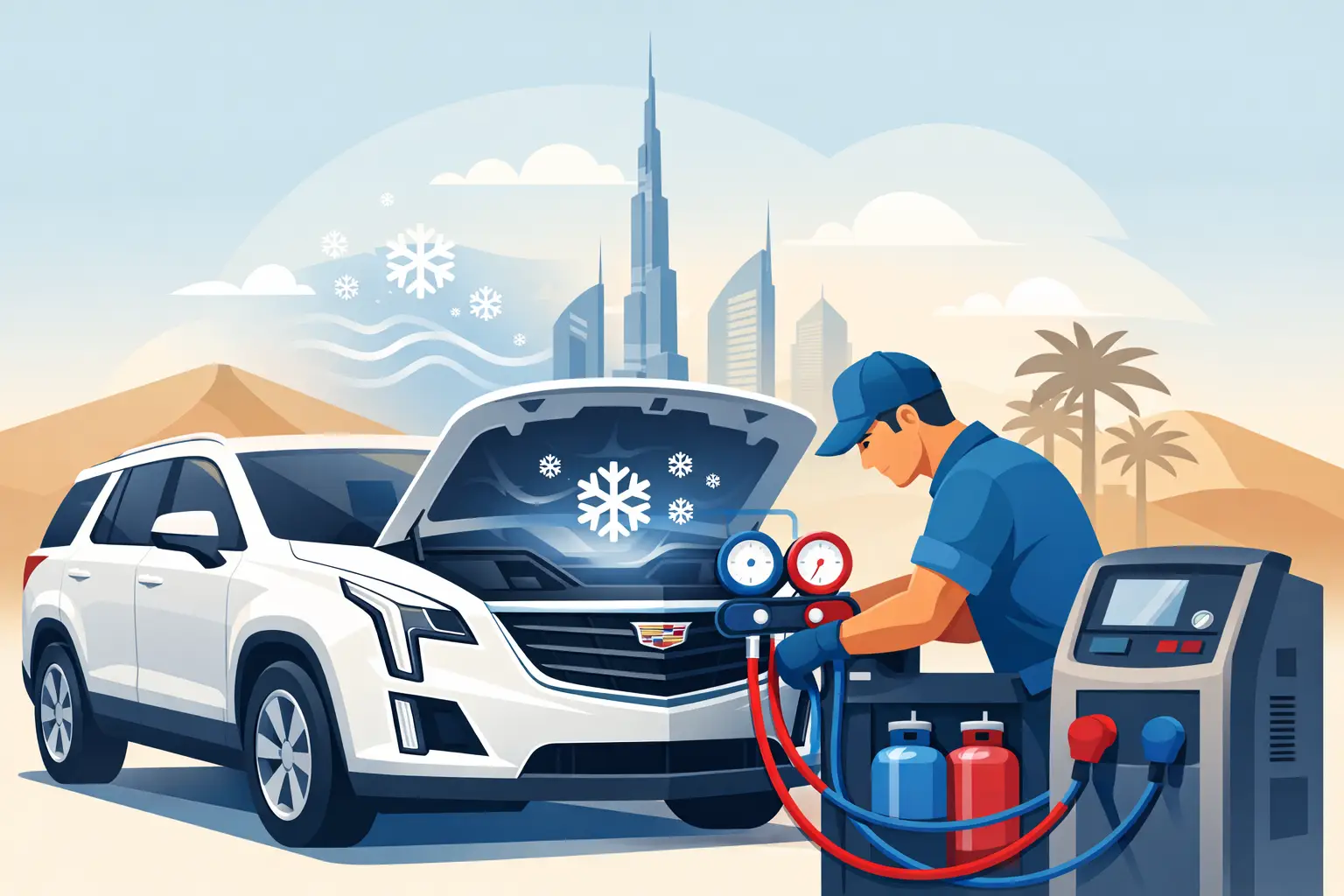 Cadillac AC Repair in Dubai That Solves the Cause