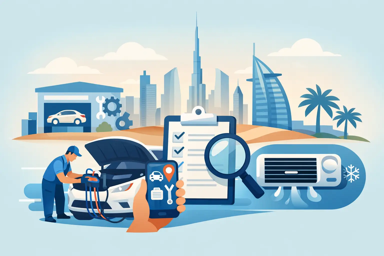 How to Choose a Car AC Repair Center in Dubai