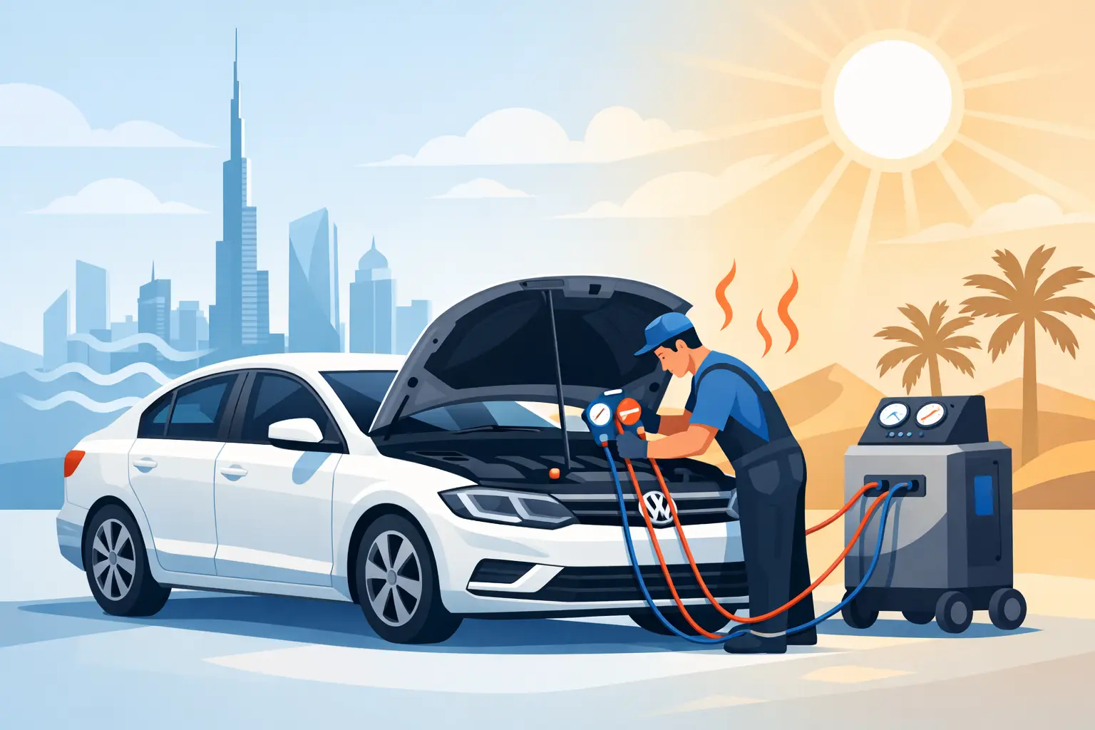 Volkswagen AC Repair That Handles Dubai Heat