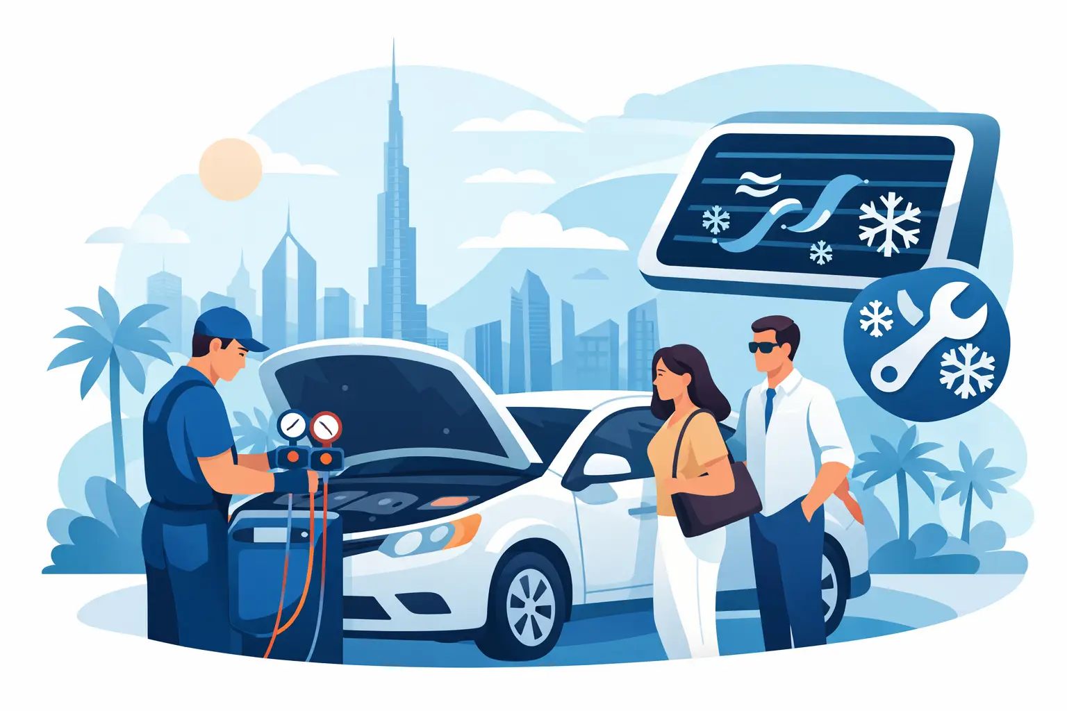 AC Car Repairs Near Me for Dubai Drivers